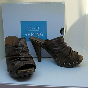 New in Box Call It Spring Mules